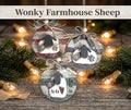 Rustic Farmhouse Sheep Ornament Bundle Set of 3