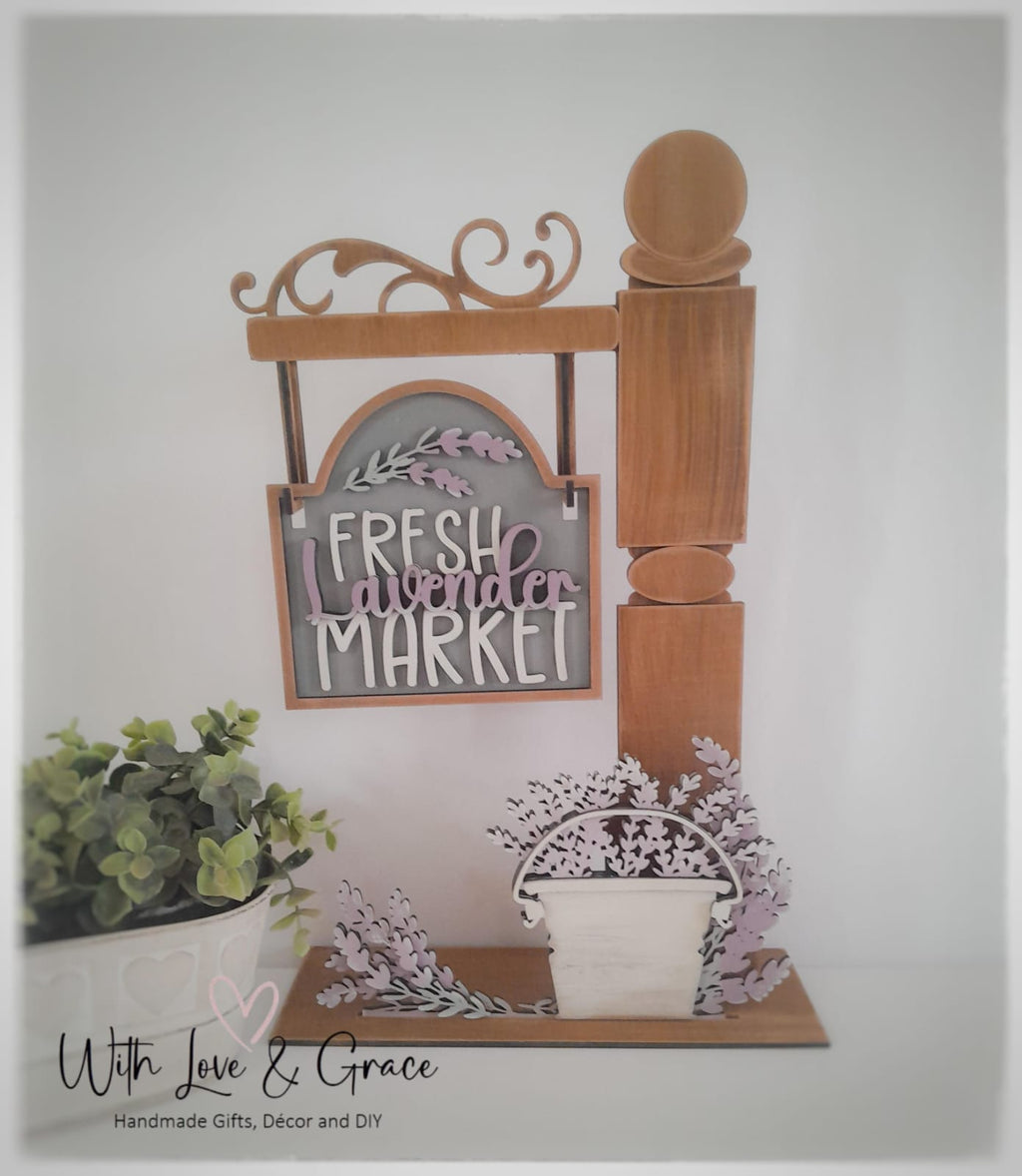 Vintage Signpost Tabletop Display Stand