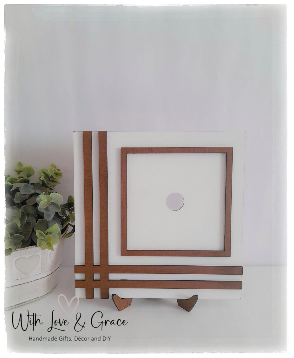 Decorative Frame (Single) with Easel Stand (10.8cm insert)