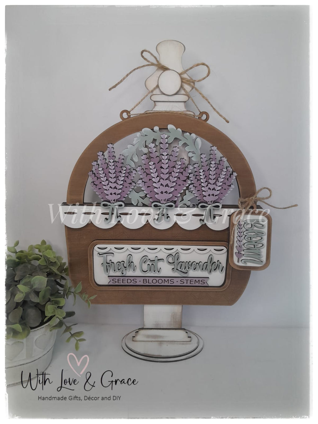 Lavender Interchangeable Insert for Truck / Basket / Bread Board / Camper