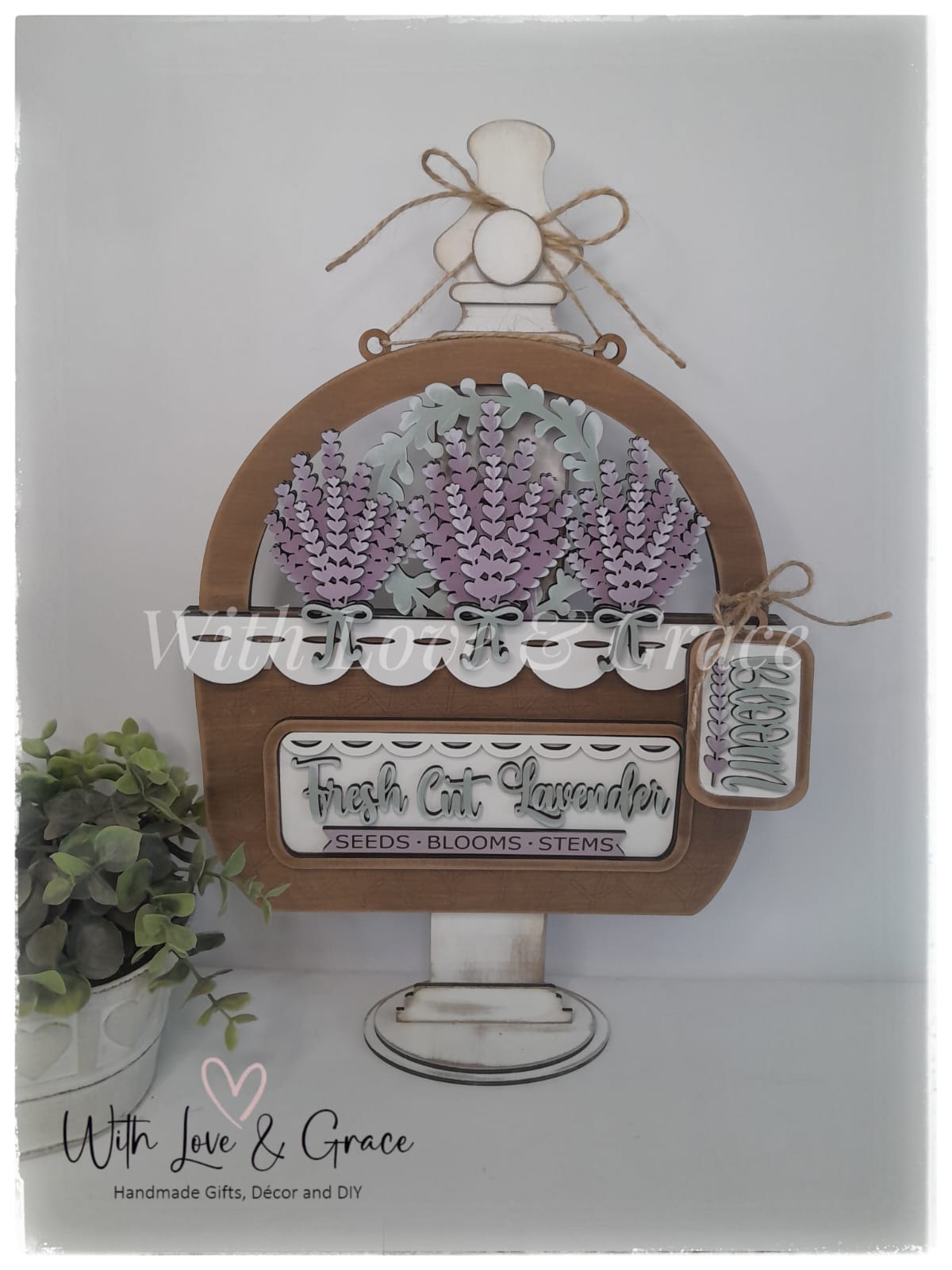 Lavender Interchangeable Insert for Truck / Basket / Bread Board / Camper