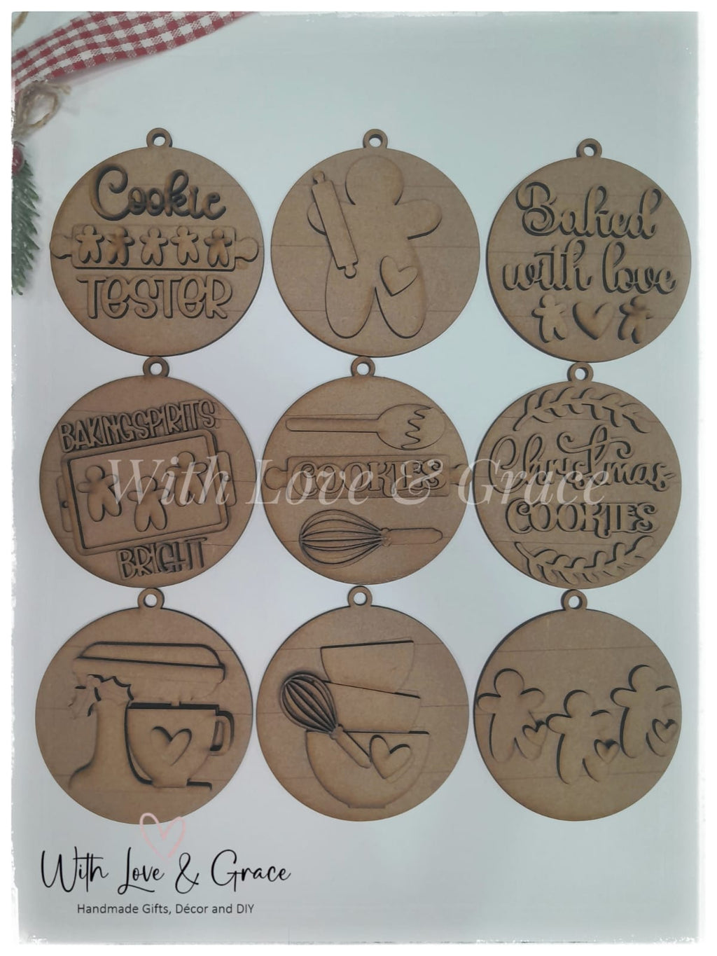 Christmas Baking Ornament Bundle - DIY Kit (Set of 9)