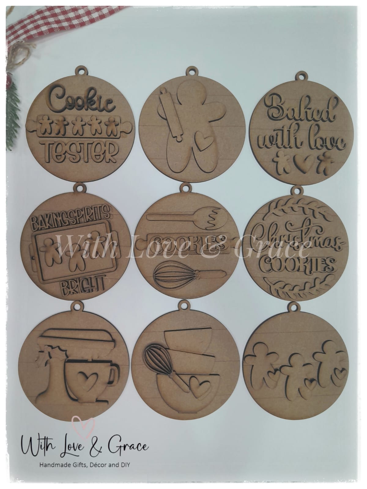 Christmas Baking Ornament Bundle - DIY Kit (Set of 9)