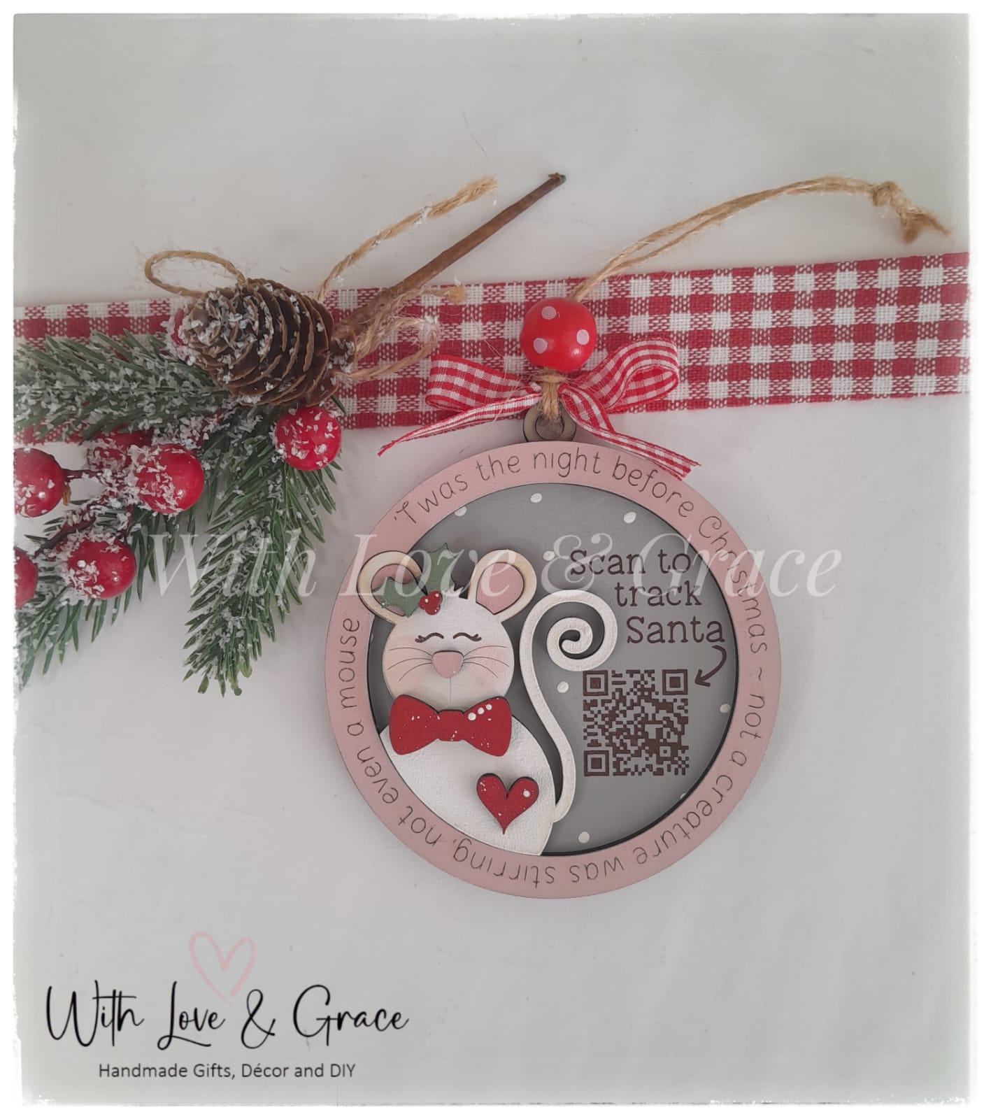Santa Tracker Ornament - Mouse