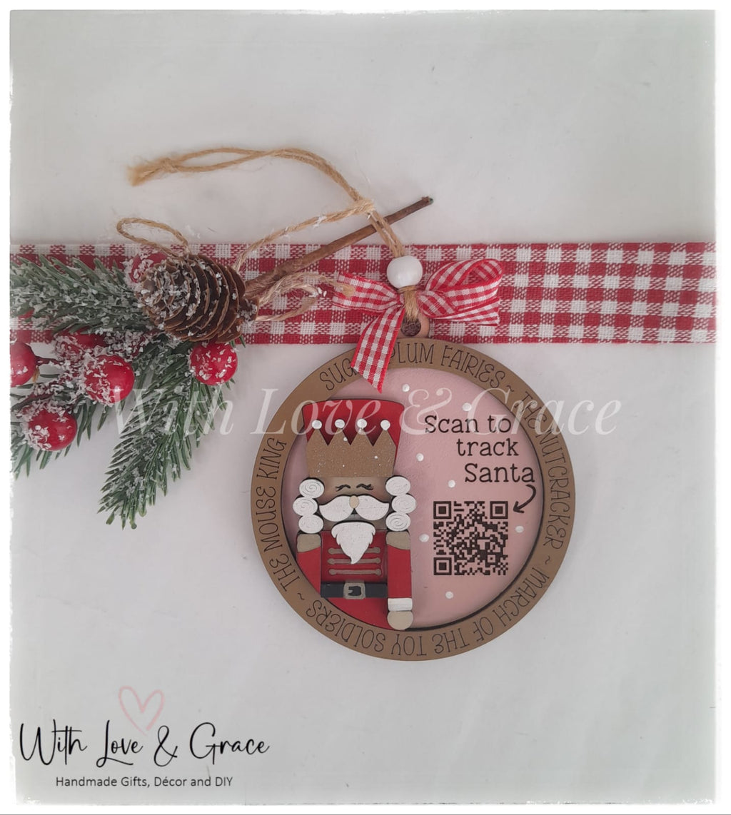 Santa Tracker Ornament - Nutcracker