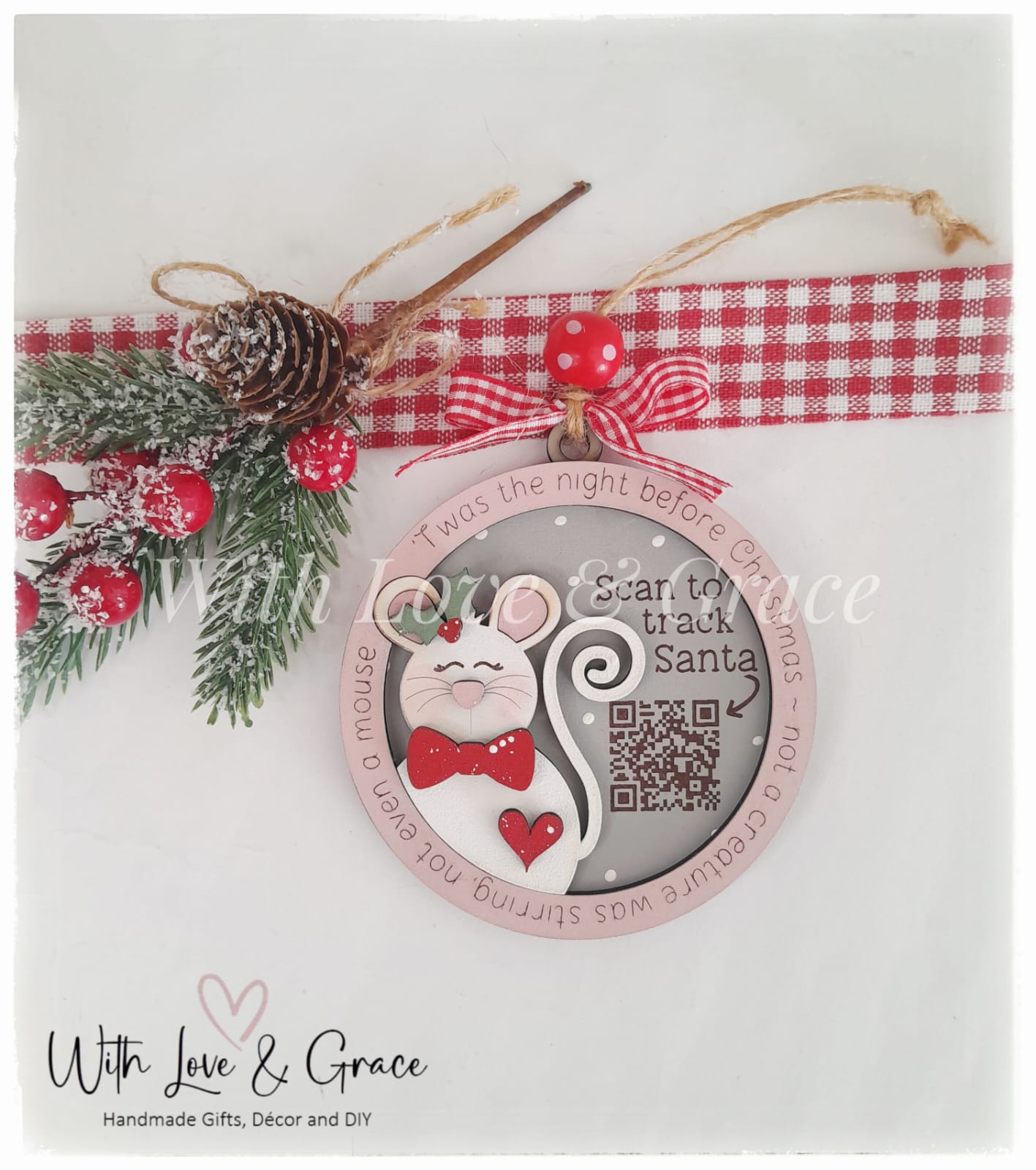 Santa Tracker Ornament - Mouse