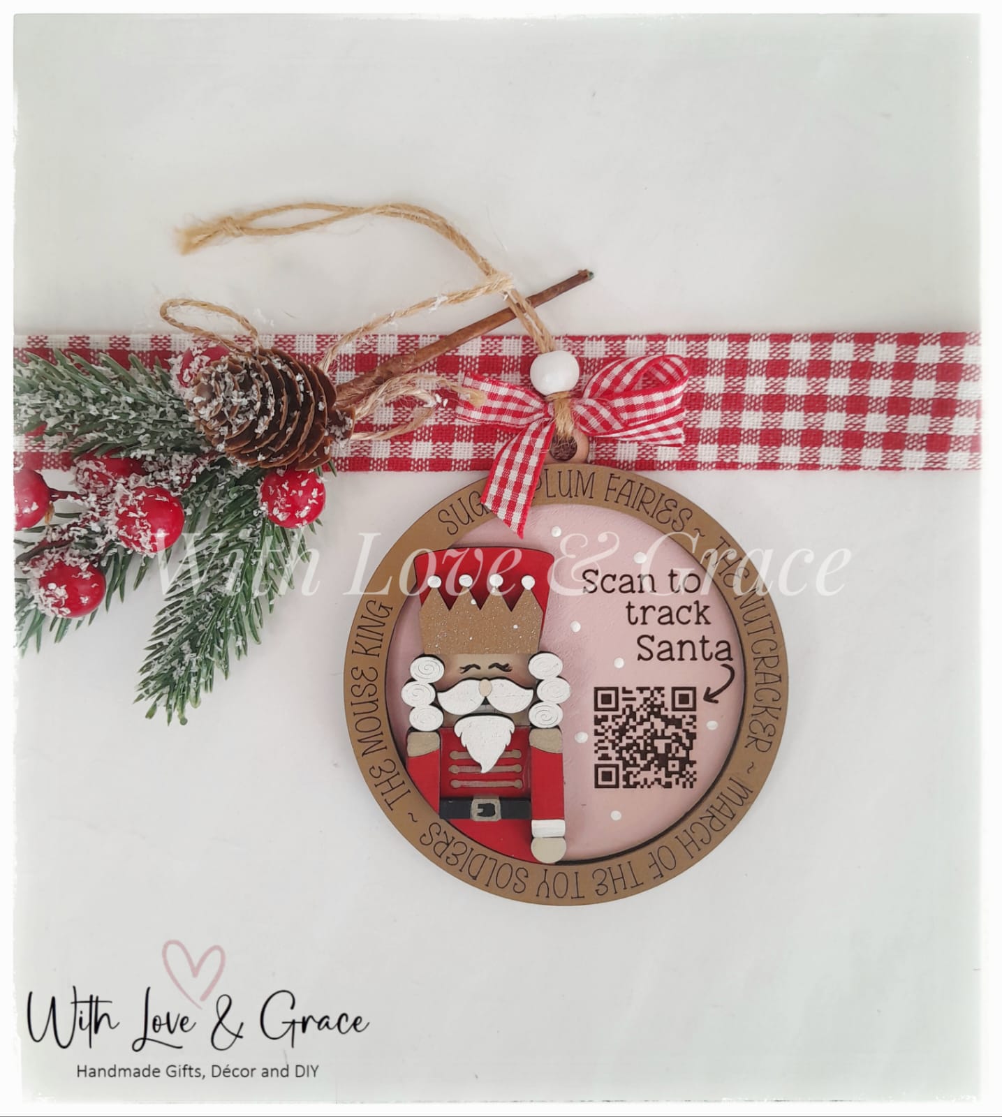 Santa Tracker Ornament - Nutcracker