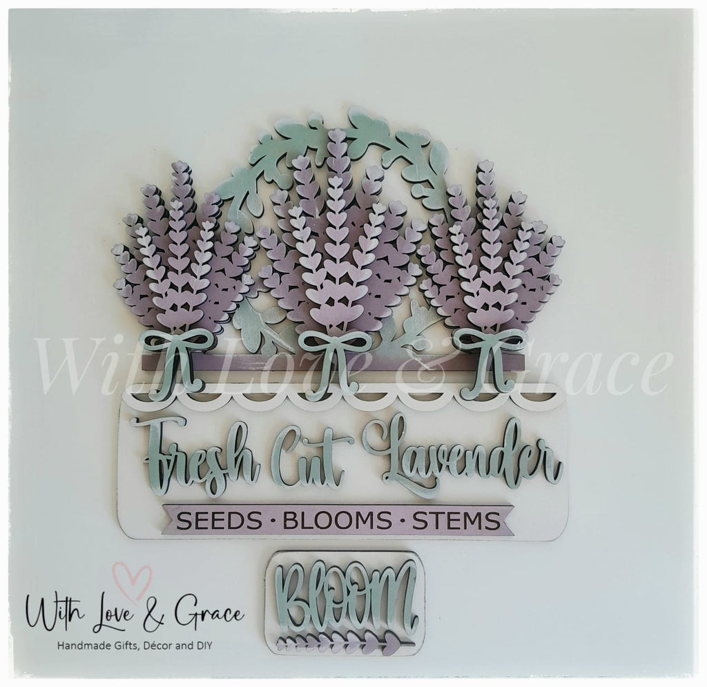 Lavender Interchangeable Insert for Truck / Basket / Bread Board / Camper