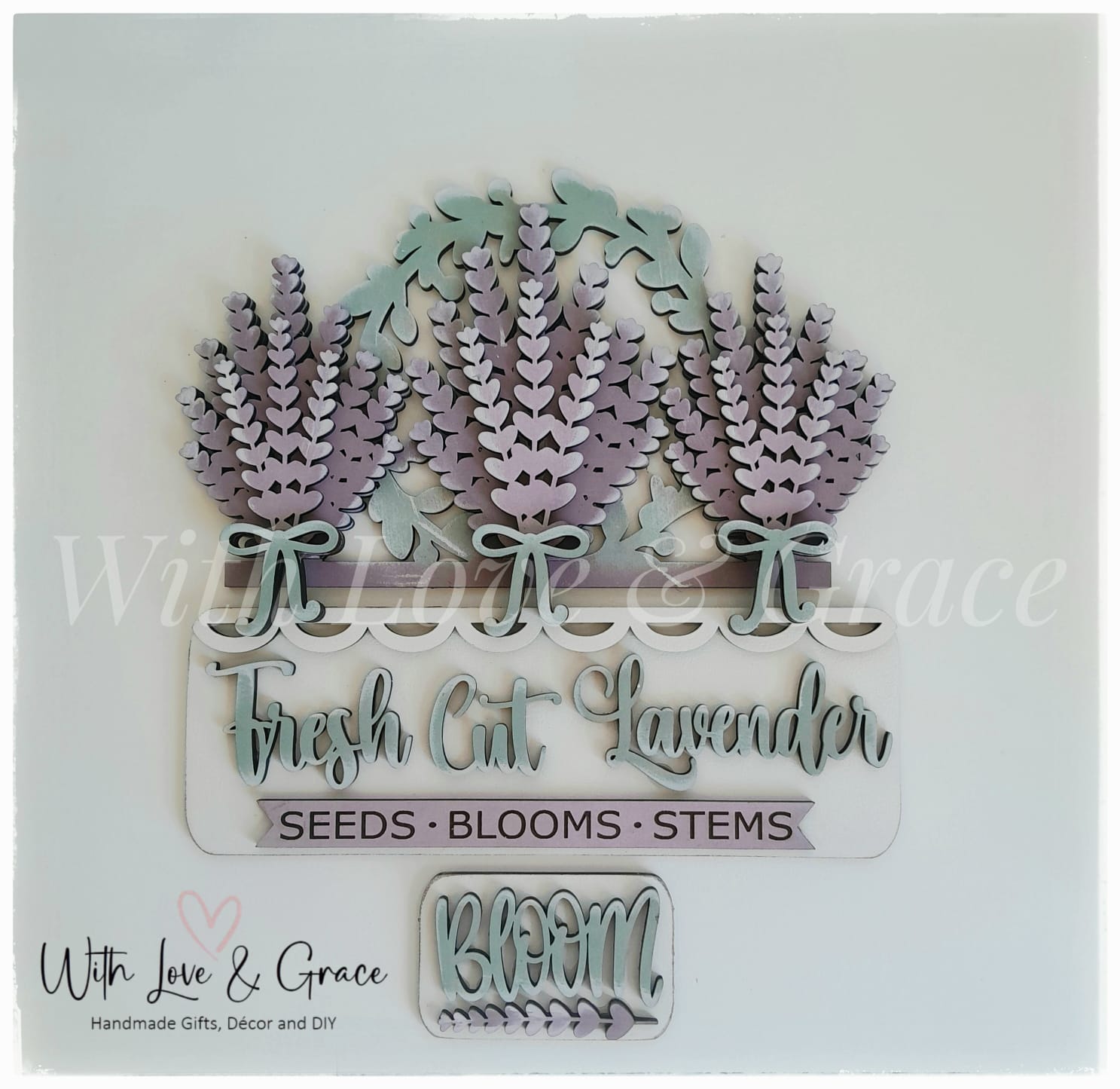 Lavender Interchangeable Insert for Truck / Basket / Bread Board / Camper