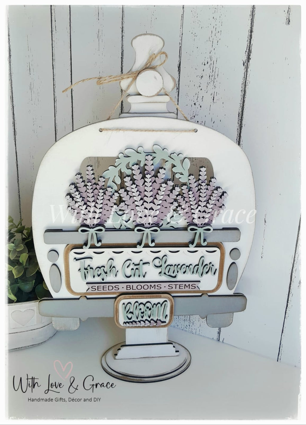 Lavender Interchangeable Insert for Truck / Basket / Bread Board / Camper