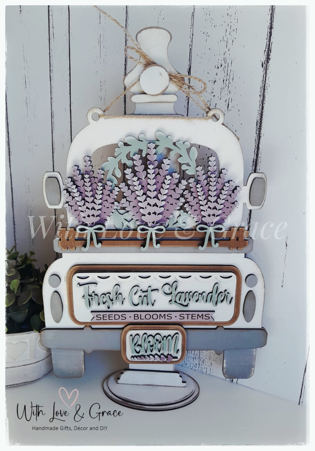 Lavender Interchangeable Insert for Truck / Basket / Bread Board / Camper