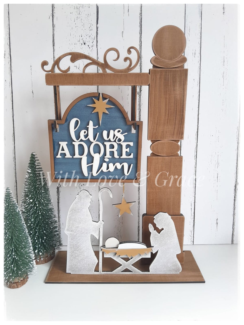 Vintage Signpost Tabletop Display Stand