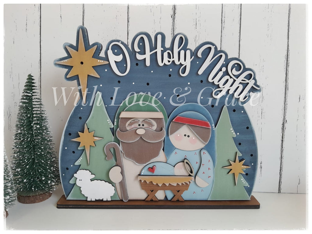 Nativity Light Up Shelf Sitter