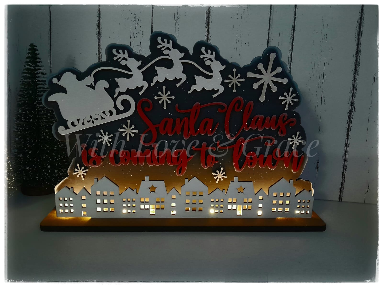 Santa Claus Light Up Village