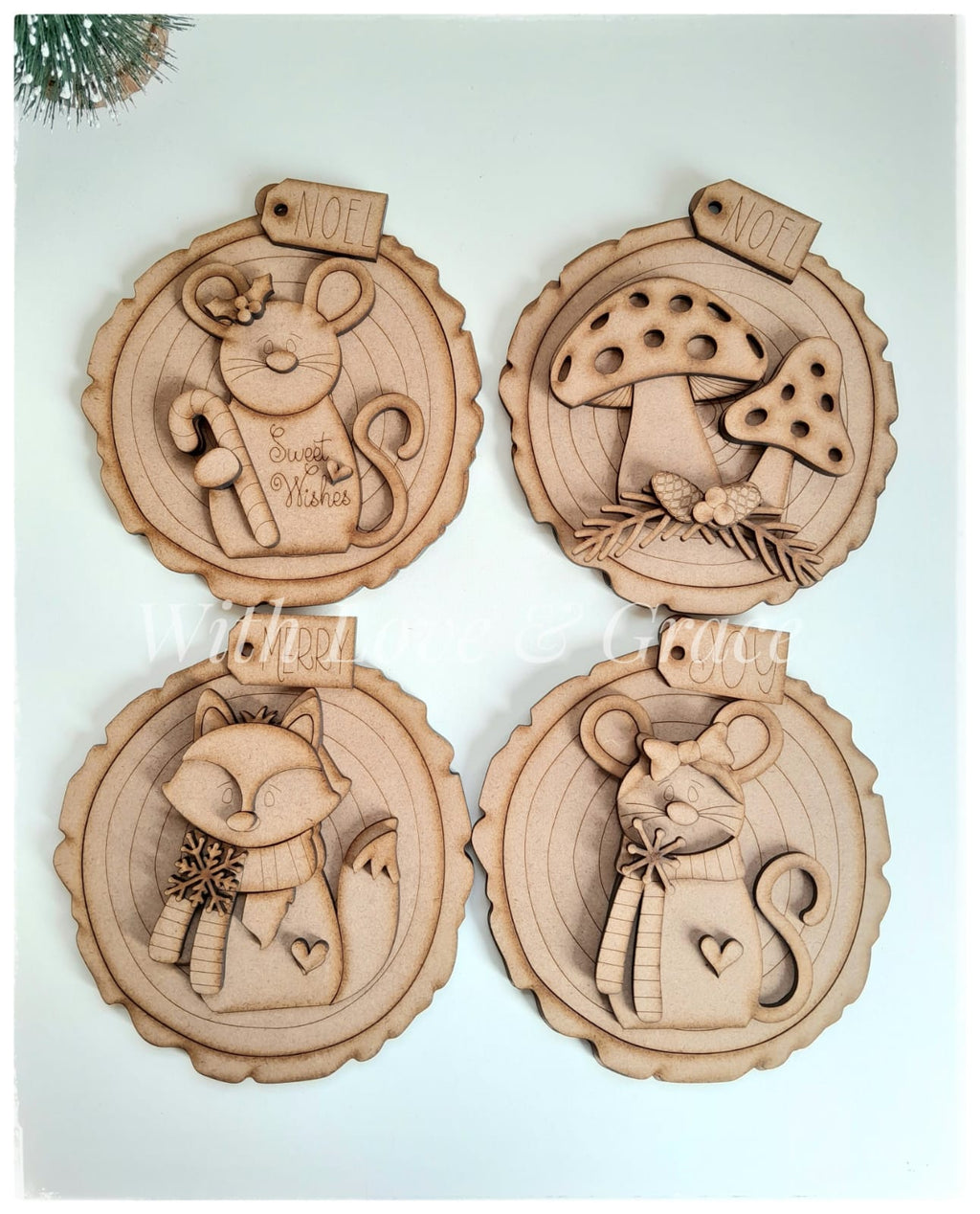 Forest Friends Ornament Bundle - DIY Kit (Set of 4)