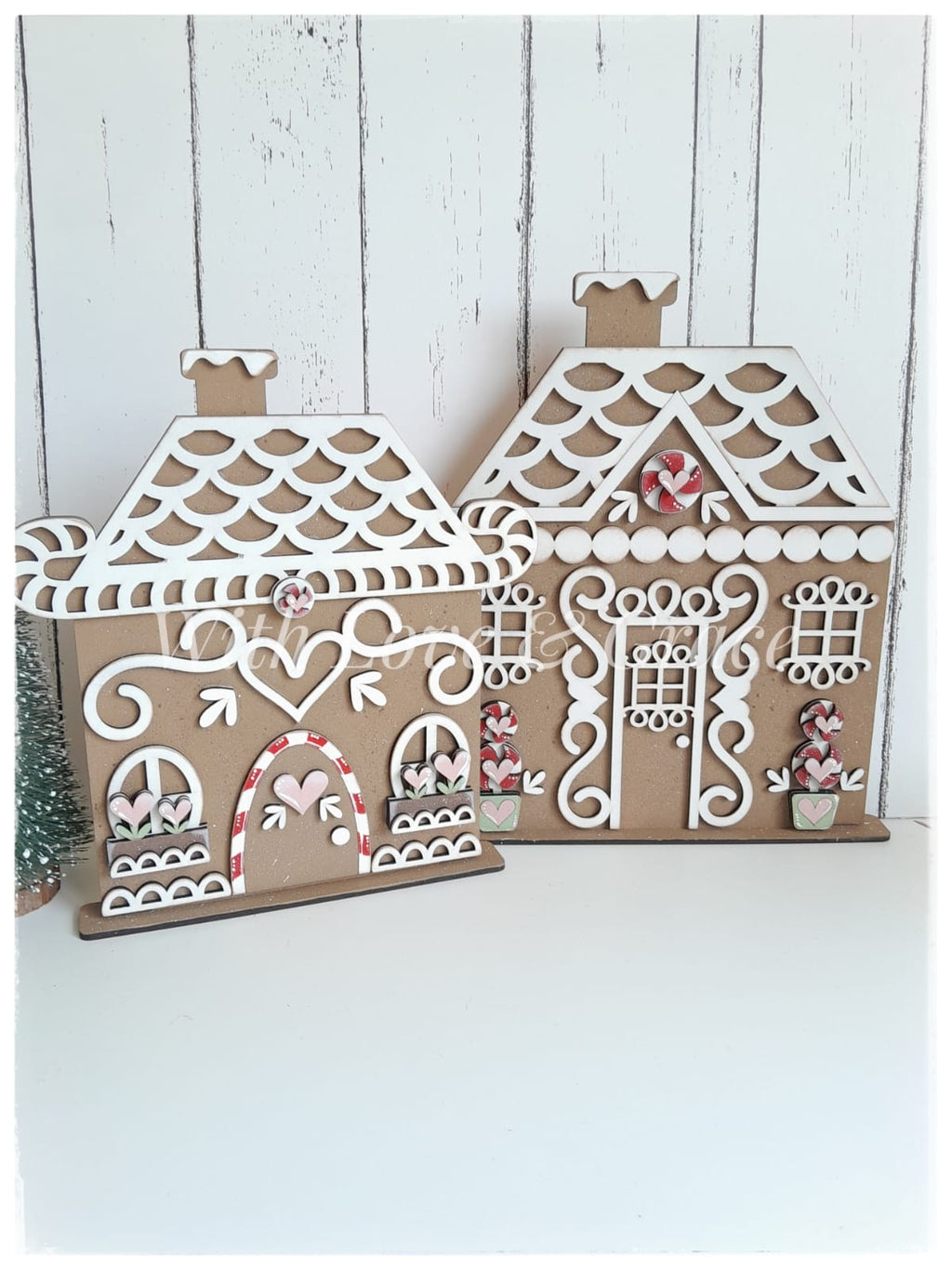 Gingerbread House Shelf Sitters Set of 2