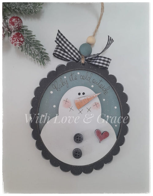 Baby Its Cold Outside Snowman Ornament