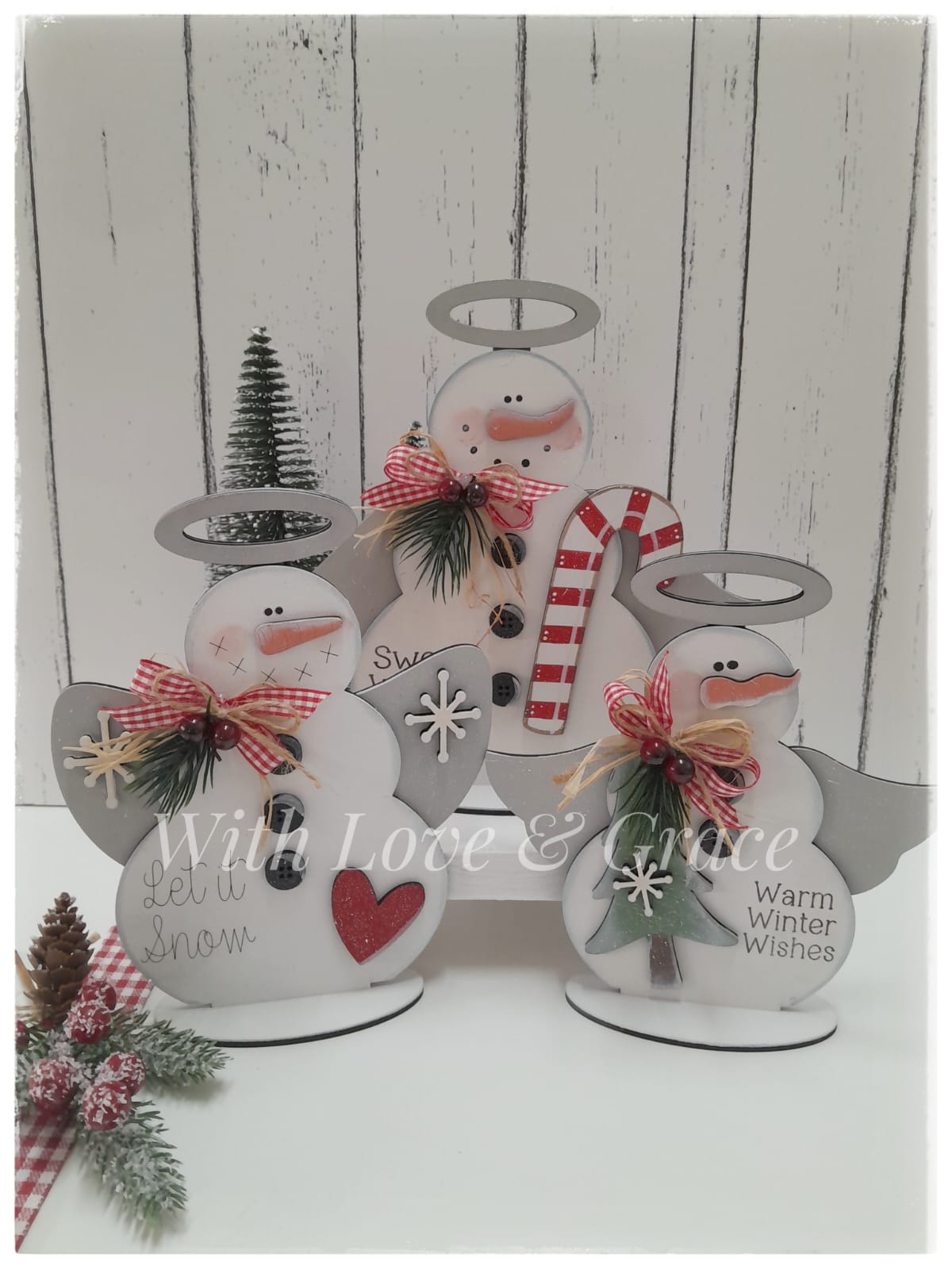 Snowmen Angels (Set of 3)