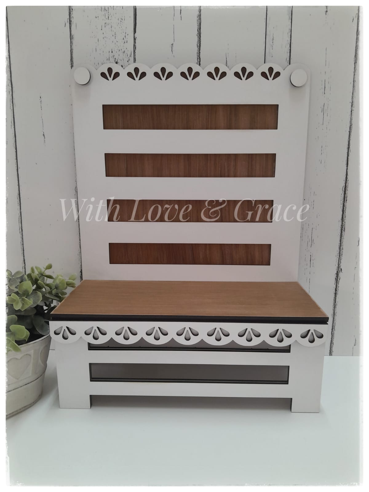 Farmhouse Display Bench
