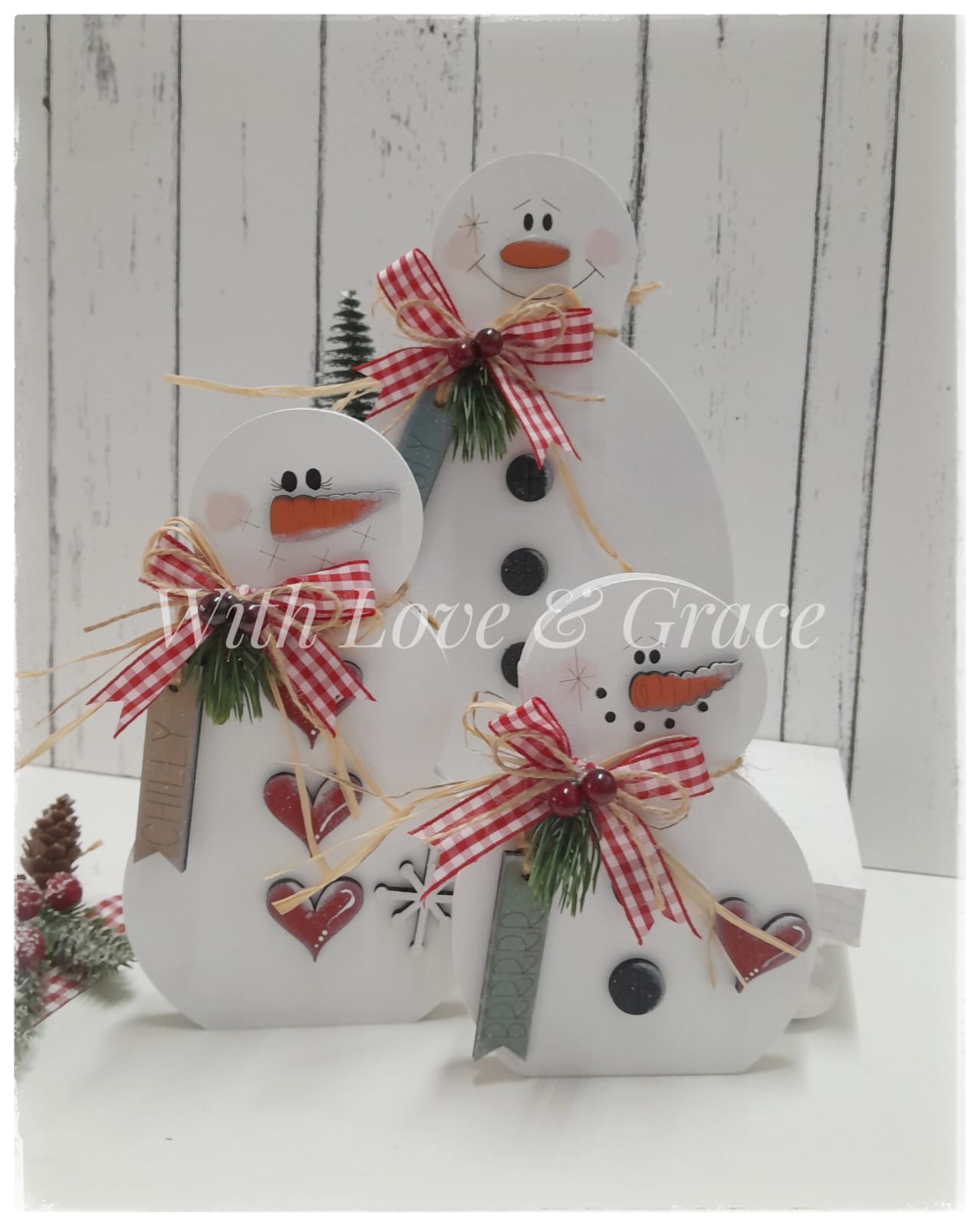 Snowman Family (Set of 3)