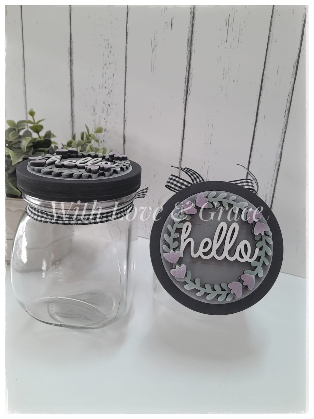 Slanted Glass Jar 650ml with Interchangeable Lid