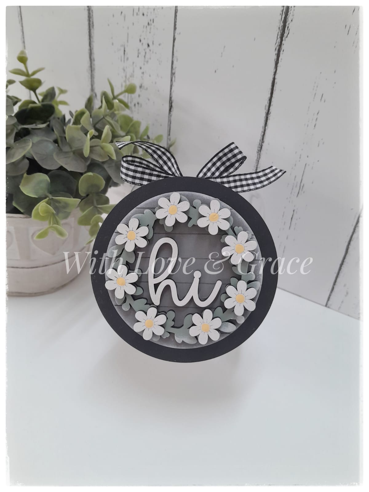 Interchangeable Round Single - Daisies