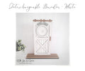 Barn Door with Stand White (Interchangeable)
