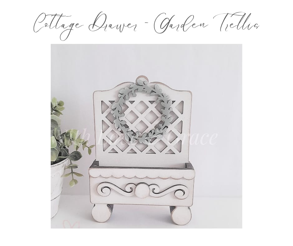 Cottage Drawer – Garden Lattice