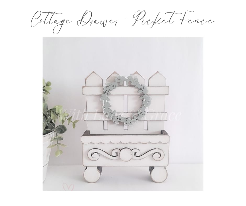 Cottage Drawer – Picket Fence