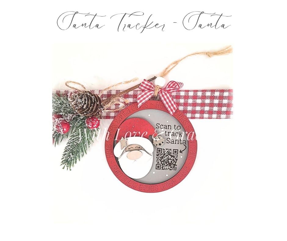 Santa Tracker Ornament - Santa