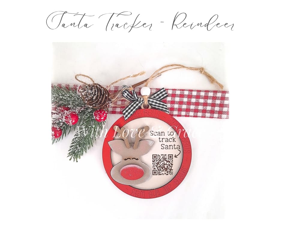 Santa Tracker Ornament - Reindeer