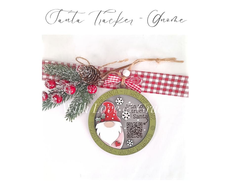 Santa Tracker Ornament - Gnome