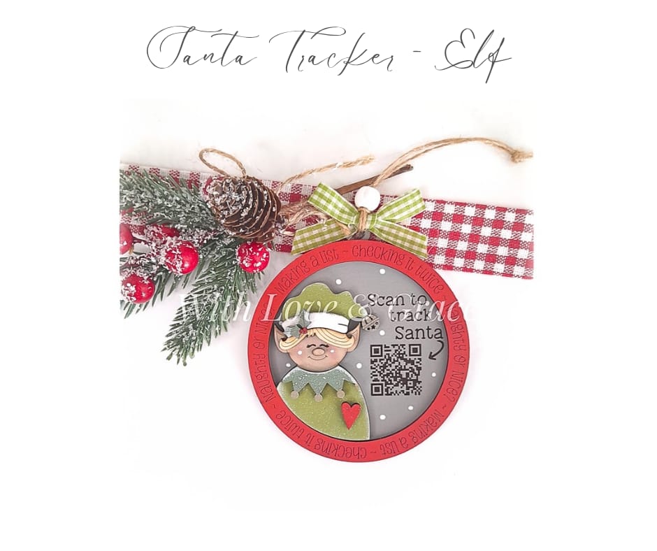 Santa Tracker Ornament - Elf