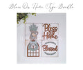 Bless Our Home 10.8cm Square Bundle Set - Painted (Set of 4)