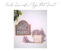 Lavender Post Sign – Interchangeable Insert