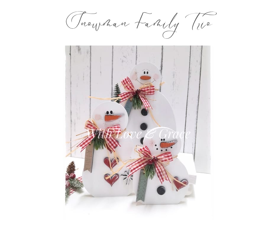 Snowman Family (Set of 3)