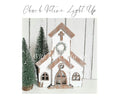 Christmas Church Votive with LED Candle