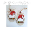 Naughty or Nice Christmas Elf Toggle Ornament