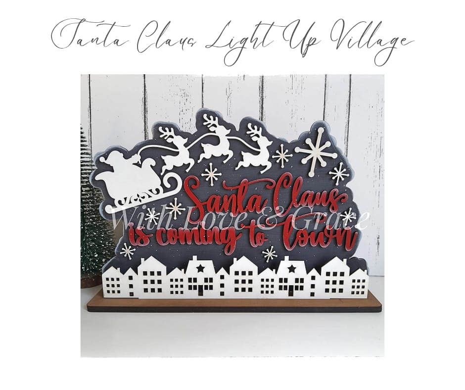 Santa Claus Light Up Village