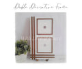 Decorative Frame (Double) with Easel Stand (10.8cm insert)