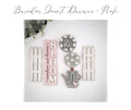 Sunshine & Daisies Barn Door Interchangeable Décor Set - Pink