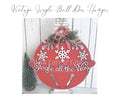 Door Hanger 25.4cm - Vintage Christmas Jingle Bell