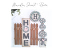 Home Barn Door Interchangeable Décor Set