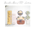 Lemon Fresh Barn Door Interchangeable Décor Set
