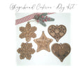 Gingerbread Cookie Ornament Bundle - DIY Kit (Set of 5)