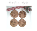 Round Snowman Ornament Bundle - DIY Kit (Set of 4)