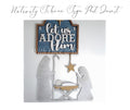 Nativity Scene Post Sign – Interchangeable Insert