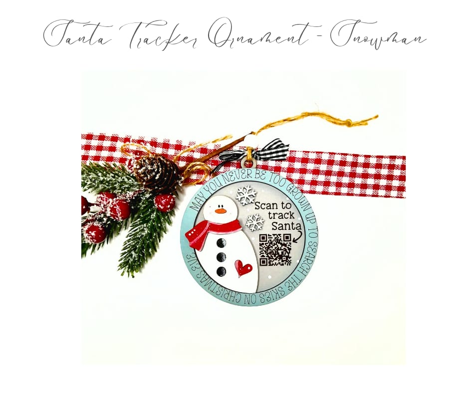 Santa Tracker Ornament - Snowman