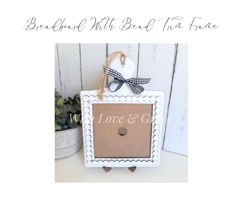 Breadboard Bead Trim Sign Holder