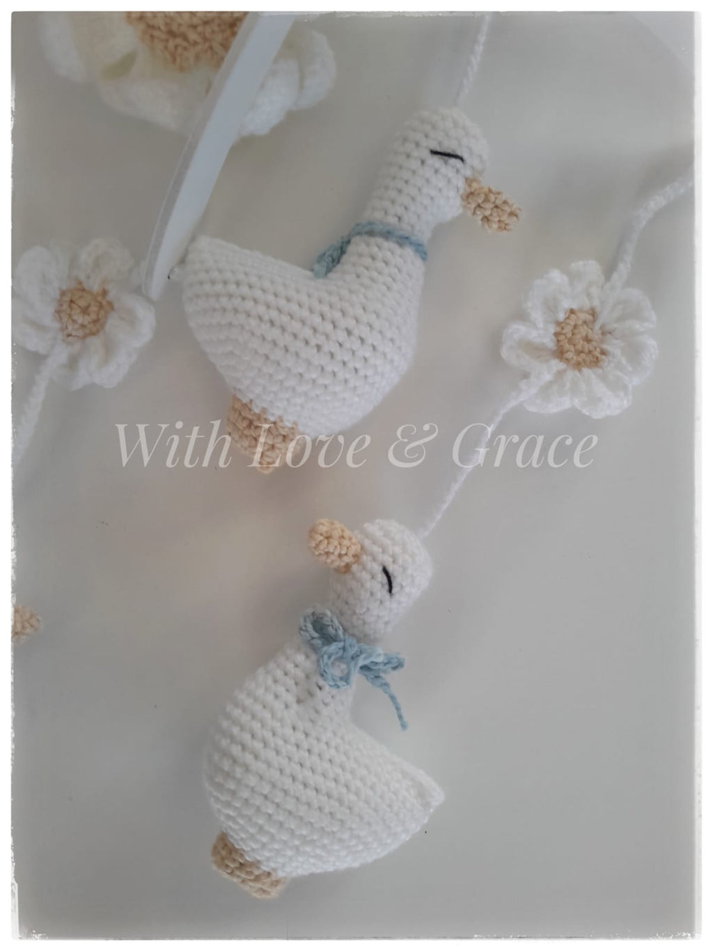 Crochet Goose Mobile
